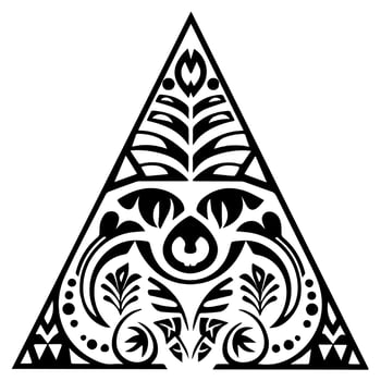 Polynesian elements, icon, glyph, vector, isolate, silhouette, totem, tattoo vector