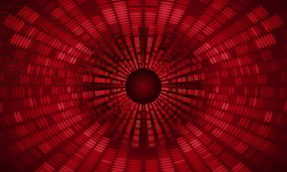 Modern Holographic Globe on Technology Background vector