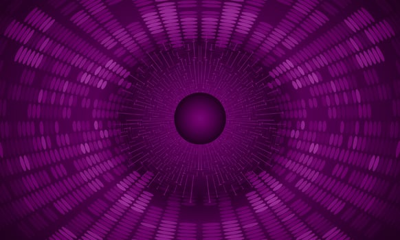 Modern Holographic Globe on Technology Background vector