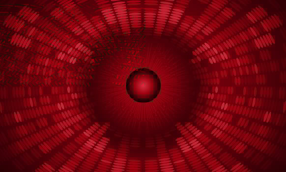 Modern Holographic Globe on Technology Background vector