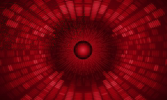 Modern Holographic Globe on Technology Background vector