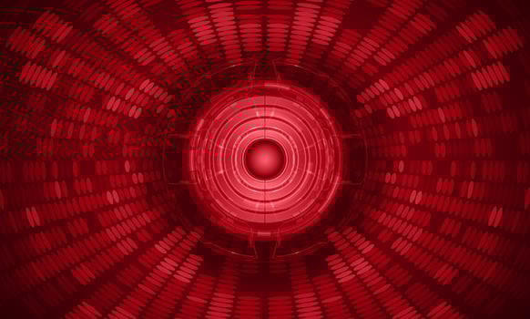 Modern Holographic Globe on Technology Background vector