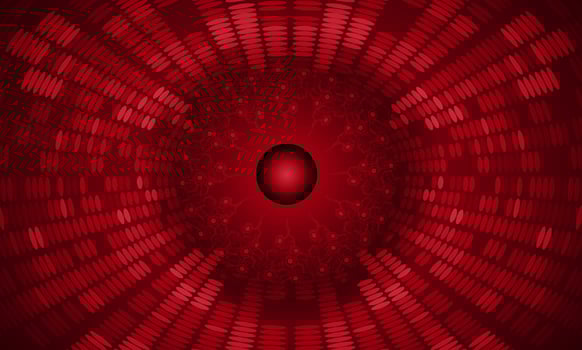 Modern Holographic Globe on Technology Background vector