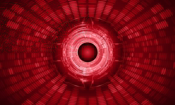 Modern Holographic Globe on Technology Background vector