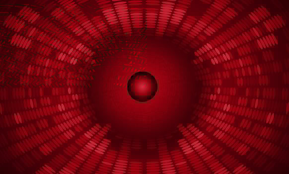 Modern Holographic Globe on Technology Background vector