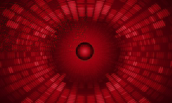 Modern Holographic Globe on Technology Background vector