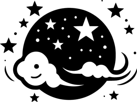 Celestial - Minimalist and Flat Logo - Vector illustration