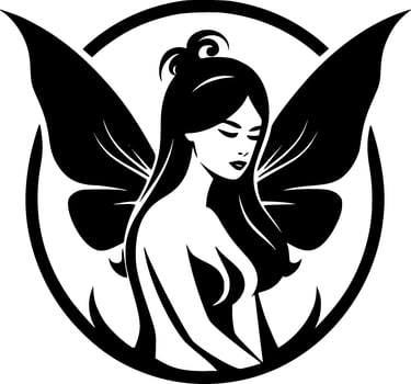 Fairy - High Quality Vector Logo - Vector illustration ideal for T-shirt graphic