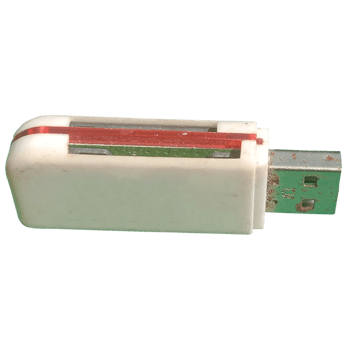 old usb card reader is rusty png