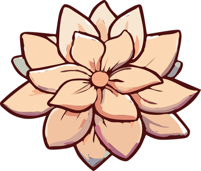 Blooming flower png graphic clipart design