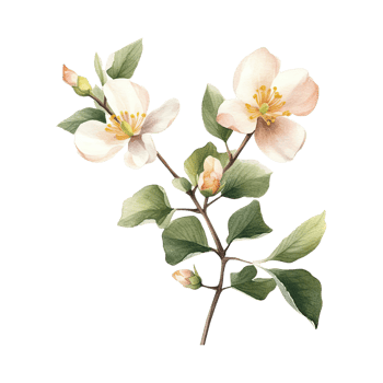 Watercolor botanical illustration on transparent background. png