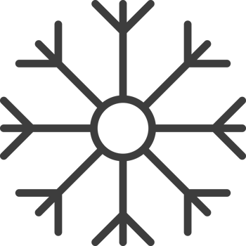 snowflake thin line icon, Weather icon set. png