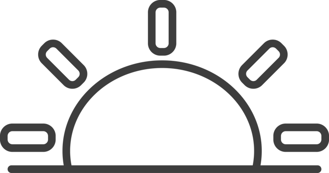 sunset thin line icon, Weather icon set. png