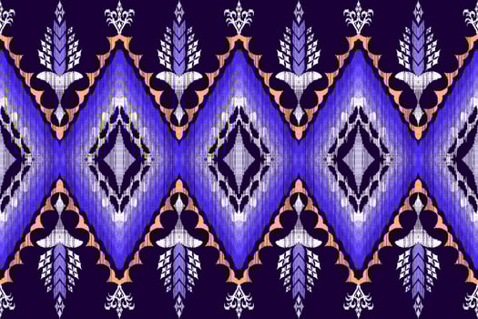 Ikat Figure aztec embroidery style. Geometric ethnic oriental traditional art pattern.Design for ethnic background,wallpaper,fashion,clothing,wrapping,fabric,element,sarong,graphic,vector illustration vector