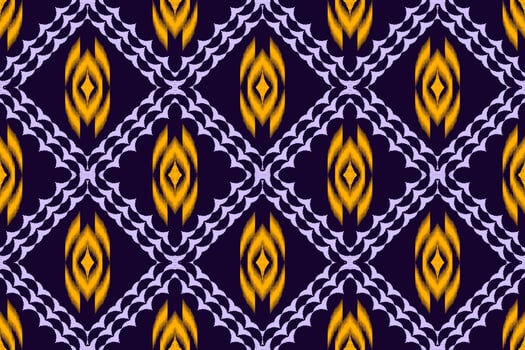 Ikat Figure aztec embroidery style. Geometric ethnic oriental traditional art pattern.Design for ethnic background,wallpaper,fashion,clothing,wrapping,fabric,element,sarong,graphic,vector illustration vector