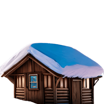 Escape to a Snow-Covered Cottage generative with AI png