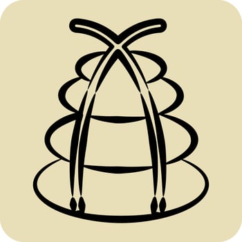 Icon Pure Tea. related to Tea symbol. hand drawn style. simple design editable. simple illustration. green tea vector