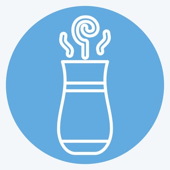 Icon Turkish Tea. related to Tea symbol. blue eyes style. simple design editable. simple illustration. green tea vector