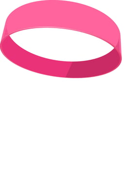 Illustration of friendship band in pink color. vector