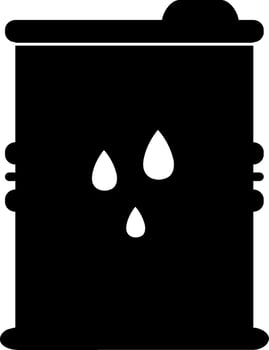 Vector oil barrel sign or symbol.
