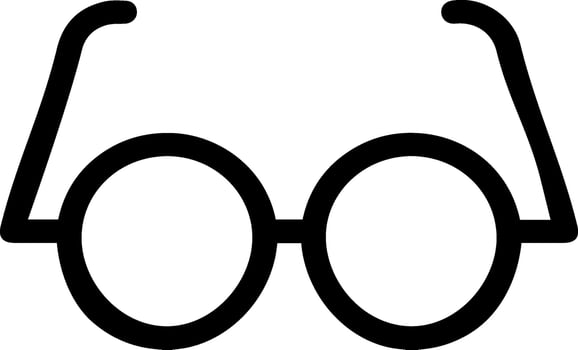 Flat illustration of a eye glasses. vector