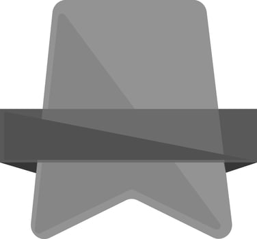 Illustration of a gray and black ribbon. vector