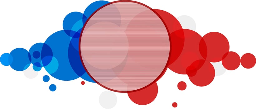 American Flag colors abstract design. vector