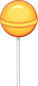 Illustration of sweet candy or lollipop. vector