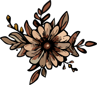 rustic flower png graphic clipart design