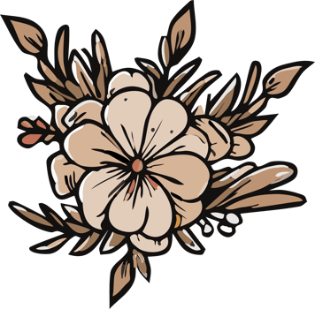 rustic flower png graphic clipart design
