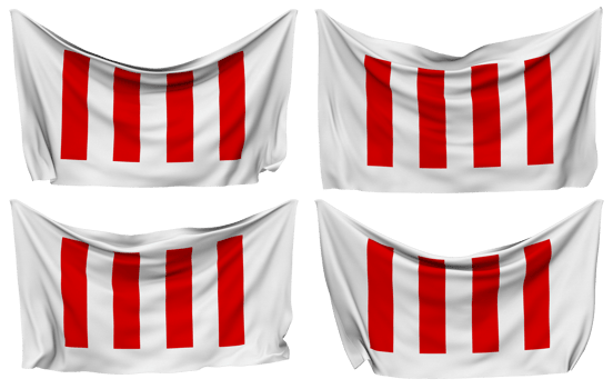 United Nations Honour  Pinned Flag from Corners, Isolated with Different Waving Variations, 3D Rendering png