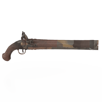 3D Rendering Of Old Gun png