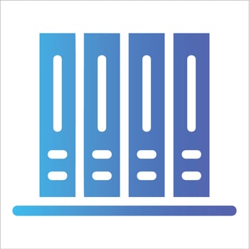 document in flat design style vector