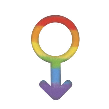 Pride element png, Pride month watercolor clipart png