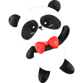 Cute Panda, Panda, Watercolor panda, panda illustration png