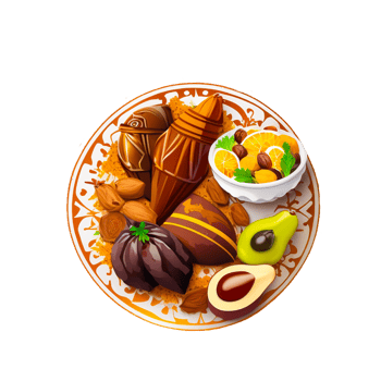 Colorful Ramadan Kareem Decorations For Iftar Party png