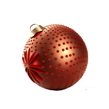 Christmas decoration ball png