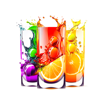 fresh orange juice glasses png