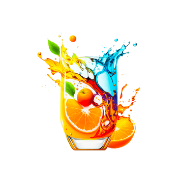 Fresh fruit juice splash png