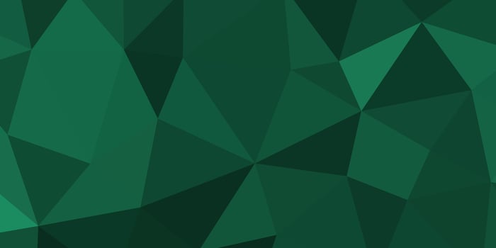 abstract bottle green geometric background with triangles vector
