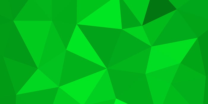 abstract grass green geometric background with triangles vector