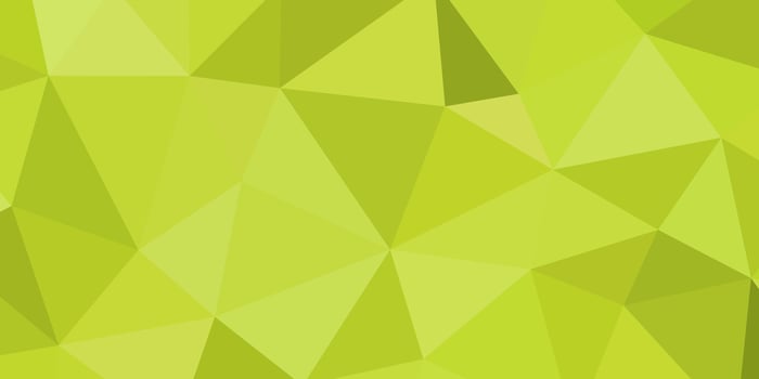 abstract yellowish green geometric background with triangles vector