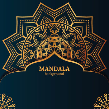 Luxury mandala background with golden arabesque pattern Arabic Islamic east style vector