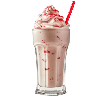 Milkshake isolated on background with png