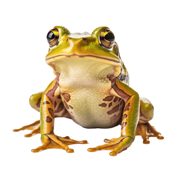 frog isolated on background with png