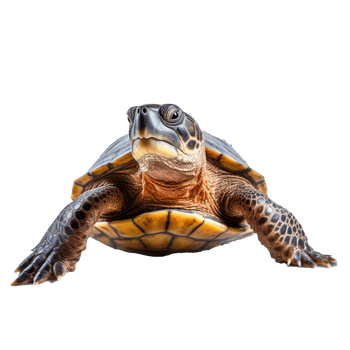 turtle isolated on background with png