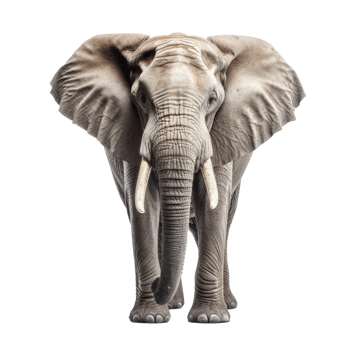 elephant isolated on background with png