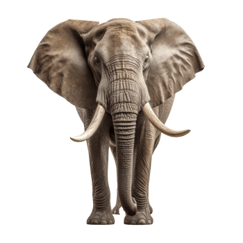elephant isolated on background with png