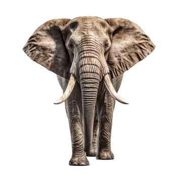 elephant isolated on background with png