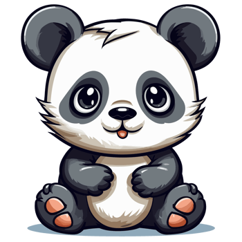 Cute Panda - png